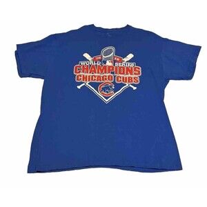 Chicago Cubs T-Shirt Large MLB Base Ball World Series 2016 Champions XL
